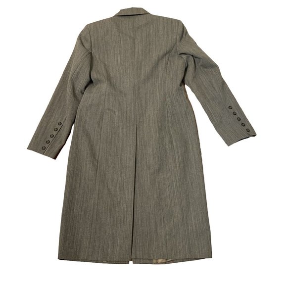 J Peterman Coat Vintage Womens Size 10 Wool Below Knee Button Up Notch Collar - Picture 9 of 11